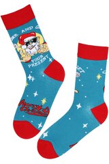 Kalėdinės kojinės vyrams Mick, mėlynos цена и информация | Мужские носки | pigu.lt