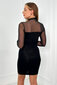 Suknelė moterims 27035, juoda цена и информация | Suknelės | pigu.lt