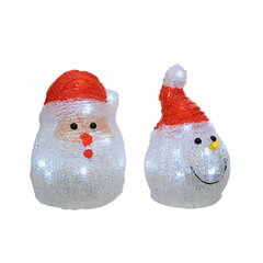 Декоративная фигура Lumineo 488719 LED Свет Рождество 13 x 10 x 21 cm цена и информация | Рождественские украшения | pigu.lt