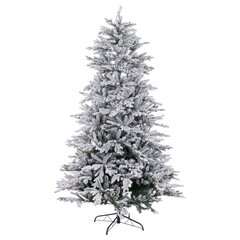 Новогодняя ёлка Белый Зеленый PVC Металл полиэтилен снежный 180 cm цена и информация | Искусственные елки | pigu.lt