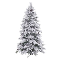 Новогодняя ёлка Белый Зеленый PVC Металл полиэтилен снежный 240 cm цена и информация | Искусственные елки | pigu.lt