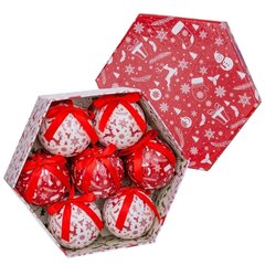 Ёлочные шарики Позолоченный бумага Polyfoam Oленем 7,5 x 7,5 x 7,5 cm (7 штук) цена и информация | Ёлочные игрушки, верхушки | pigu.lt