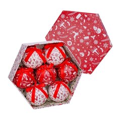 Ёлочные шарики Позолоченный бумага Polyfoam Oленем 7,5 x 7,5 x 7,5 cm (7 штук) цена и информация | Ёлочные игрушки, верхушки | pigu.lt