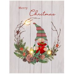 Картина Рождество Разноцветный Деревянный Полотно 30 x 40 x 1,8 cm цена и информация | Репродукции, картины | pigu.lt