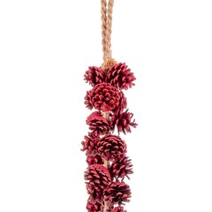 Новогоднее украшение Красный Ананасы 110 cm цена и информация | Рождественские украшения | pigu.lt