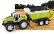 Žaislinis traktorius su priekaba, šviesa, garsu, 44 cm kaina ir informacija | Žaislai berniukams | pigu.lt
