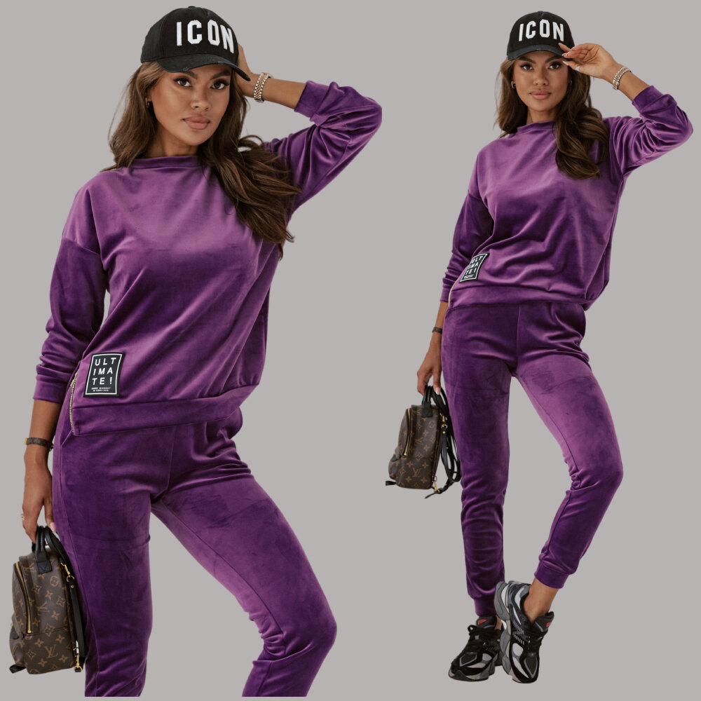 Laisvalaikio komplektas moterims Ultimate, violetinis kaina ir informacija | Sportinė apranga moterims | pigu.lt