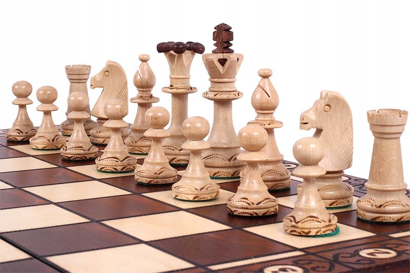 Mediniai šachmatai Sunrise Chess & Games Consul, 48 x 48 cm kaina ir informacija | Stalo žaidimai, galvosūkiai | pigu.lt