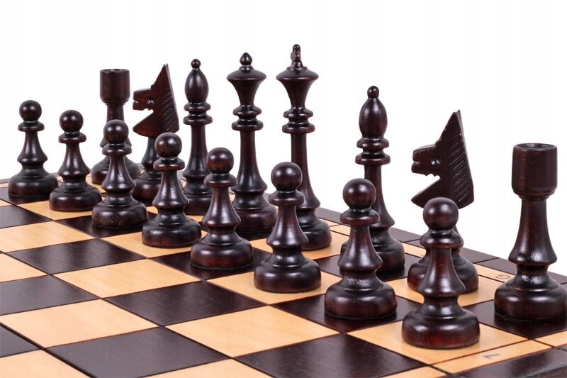 Mediniai šachmatai Sunrise Chess & Games Club Chess, 48 x 48 cm цена и информация | Stalo žaidimai, galvosūkiai | pigu.lt