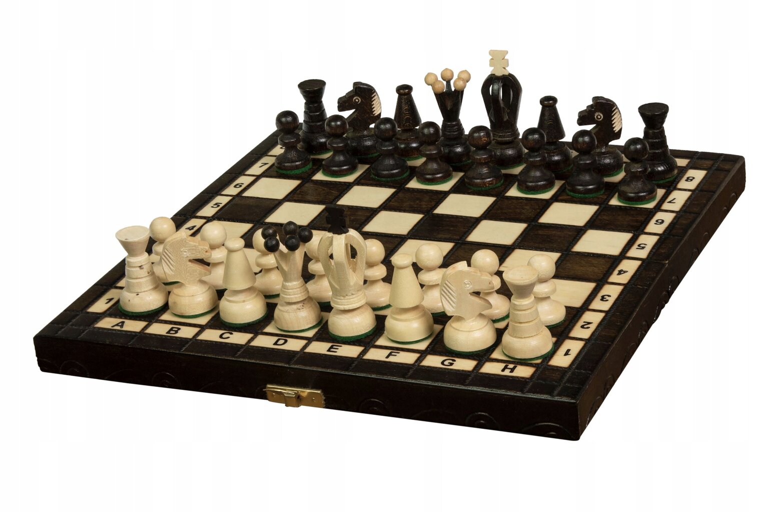 Tradiciniai mediniai šachmatai Sunrise Chess & Games Royal Chess Small, 30 x 30 cm kaina ir informacija | Stalo žaidimai, galvosūkiai | pigu.lt