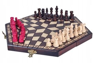 Šachmatai trims žaidėjams Sunrise Chess & Games Family Fun, 32 x 28 cm kaina ir informacija | Stalo žaidimai, galvosūkiai | pigu.lt