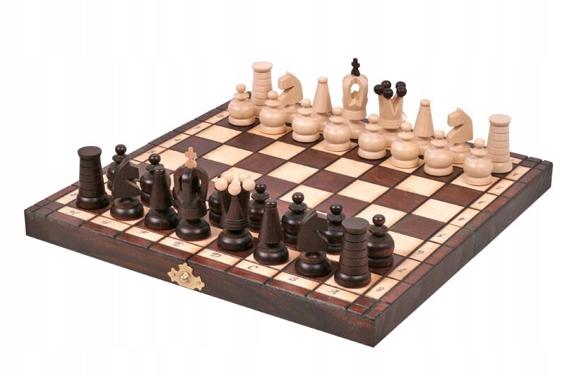 Mediniai šachmatai Sunrise Chess & Games Royal Mini, 27 x 27 cm kaina ir informacija | Stalo žaidimai, galvosūkiai | pigu.lt