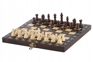 Šachmatų, šaškių ir nardų rinkinys Sunrise Chess & Games 3 in 1, 28 x 28cm цена и информация | Настольные игры, головоломки | pigu.lt