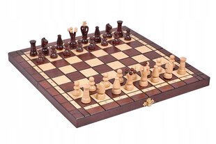 Šachmatų ir šaškių rinkinys Sunrise Chess & Games 2 in 1, 35 x 35 cm kaina ir informacija | Stalo žaidimai, galvosūkiai | pigu.lt