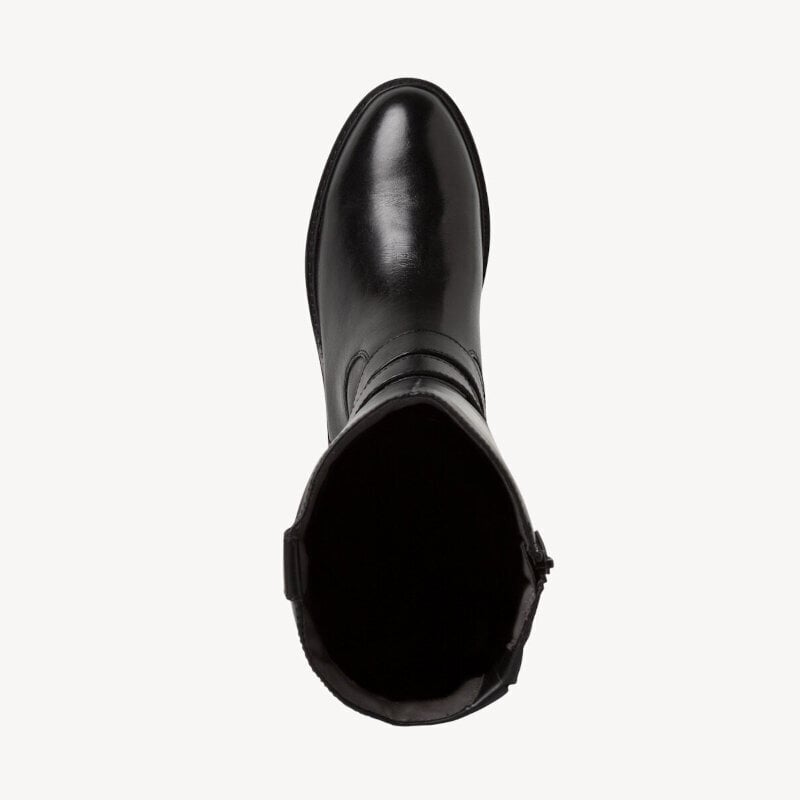 Ilgaauliai batai moterims Tamaris, juodi цена и информация | Aulinukai, ilgaauliai batai moterims | pigu.lt