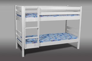 Двухъярусная кровать Nukkumatti, белая цена и информация | Детские кровати | pigu.lt