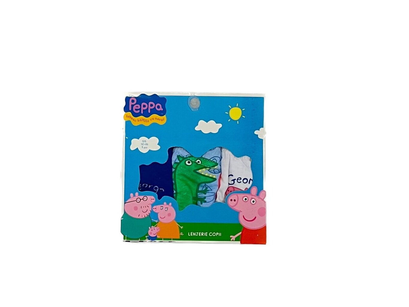 Apatinės kelnaitės berniukams Adell Peppa Pig, įvairių spalvų, 3 vnt. kaina ir informacija | Apatiniai drabužiai berniukams | pigu.lt