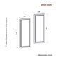 Veidrodis Asir, 29,5x70x1,8cm, rudas цена и информация | Vonios veidrodžiai | pigu.lt