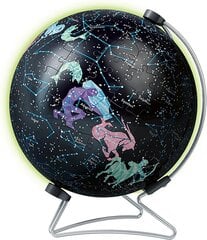 3D шарообразный пазл Ravensburger «Астрология» светящийся в темноте, 180 деталей цена и информация | Пазлы | pigu.lt