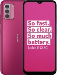 Nokia G42 6/128GB 5G Pink цена и информация | Мобильные телефоны | pigu.lt