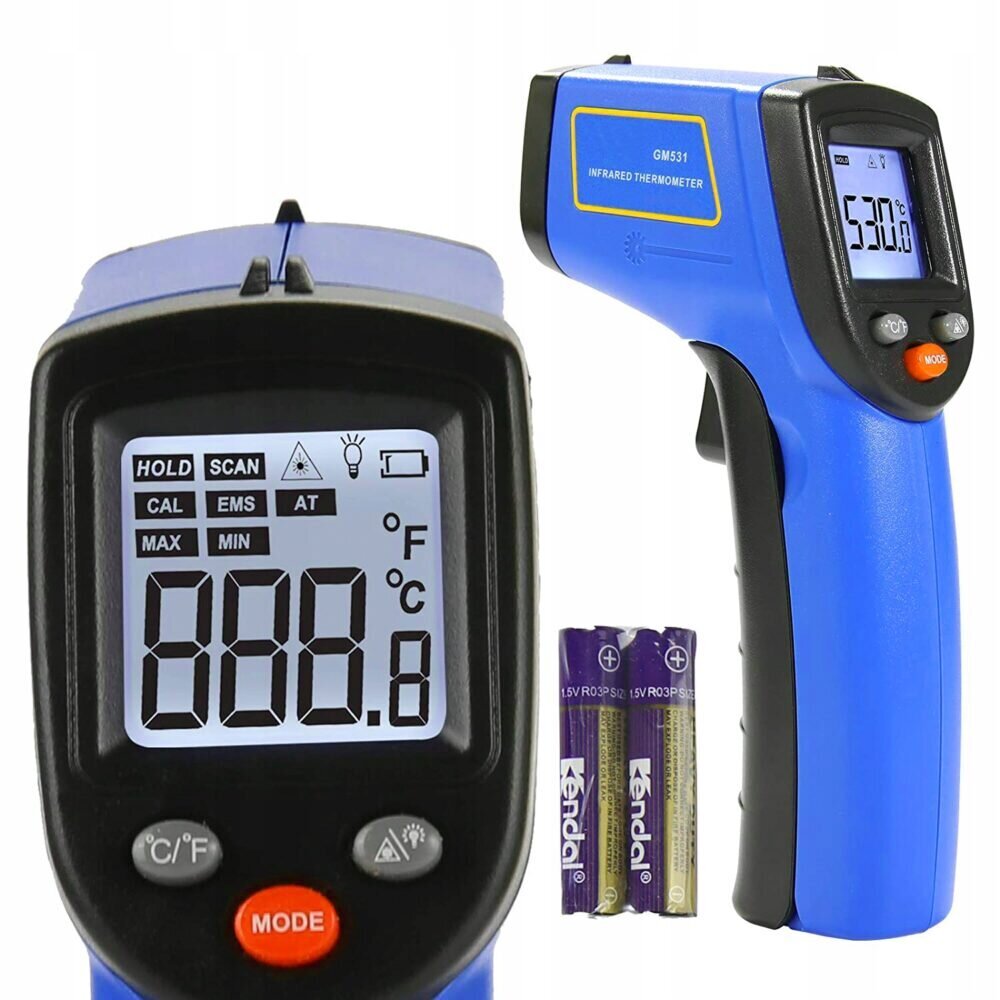 Bekontaktis lazerinis termometras Logit kaina ir informacija | Drėgmės, temperatūros, pH, ORP matuokliai | pigu.lt