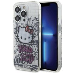 Hello Kitty HKHCP15XHDGPHT iPhone 15 Pro Max 6.7" biały|white hardcase IML Kitty On Bricks Graffiti цена и информация | Чехлы для телефонов | pigu.lt