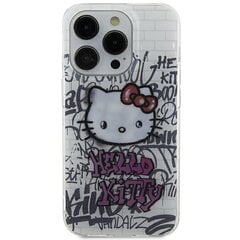 Hello Kitty HKHCP15SHDGPHT iPhone 15 6.1" biały|white hardcase IML Kitty On Bricks Graffiti цена и информация | Чехлы для телефонов | pigu.lt