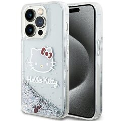 Hello Kitty HKHCP13XLIKHET iPhone 13 Pro Max 6.7" srebrny|silver hardcase Liquid Glitter Charms Kitty Head цена и информация | Чехлы для телефонов | pigu.lt