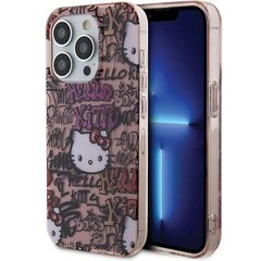 Hello Kitty HKHCP14LHDGPTP iPhone 14 Pro 6.1" różowy|pink hardcase IML Tags Graffiti цена и информация | Чехлы для телефонов | pigu.lt