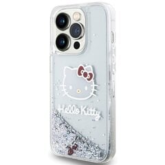 Hello Kitty HKHCP14LLIKHET iPhone 14 Pro 6.1" srebrny|silver hardcase Liquid Glitter Charms Kitty Head цена и информация | Чехлы для телефонов | pigu.lt
