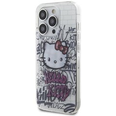 Hello Kitty HKHCP14LHDGPHT iPhone 14 Pro 6.1" biały|white hardcase IML Kitty On Bricks Graffiti цена и информация | Чехлы для телефонов | pigu.lt