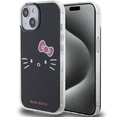 Hello Kitty HKHCP15SHKHLK iPhone 15 6.1" czarny|black hardcase IML Kitty Face цена и информация | Чехлы для телефонов | pigu.lt