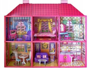 Lėlių namelis LandToys 108 cm rožinis kaina ir informacija | Žaislai mergaitėms | pigu.lt