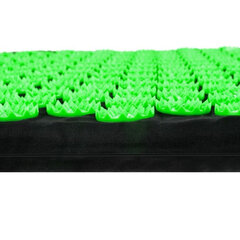 Akupresūrinių kilimėlių rinkinys Trizand, 65x40x2cm, juodas/žalias kaina ir informacija | Masažo reikmenys | pigu.lt