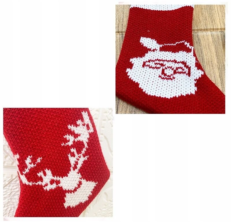 Kalėdinės pakabinamos kojinės 6vnt. kaina ir informacija | Kalėdinės dekoracijos | pigu.lt