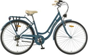 Городской велосипед Polar Grazia 6S Retro 22 L, 28", синий/серый цена и информация | Велосипеды | pigu.lt