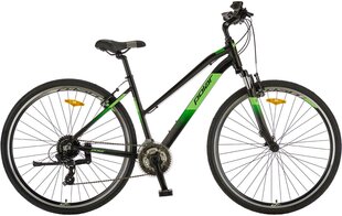 Miesto dviratis Polar Forester Comp Lady 22 L, 28", juodos/šviesiai žalios spalvos kaina ir informacija | Dviračiai | pigu.lt