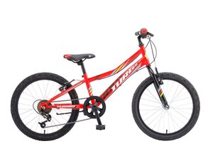 Vaikiškas dviratis Booster Turbo 200 21, 20", raudonos spalvos kaina ir informacija | Dviračiai | pigu.lt