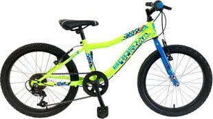 Vaikiškas dviratis Booster Plasma 200, 20", geltonos/mėlynas kaina ir informacija | Dviračiai | pigu.lt