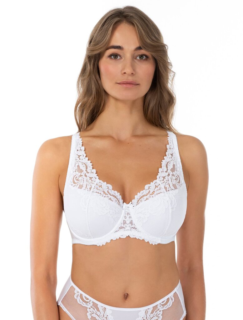 Liemenėlė moterims Lauma Lingerie Lace Love, balta kaina ir informacija | Liemenėlės | pigu.lt