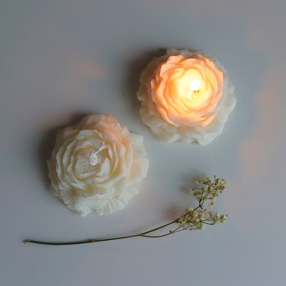 Žvakė Peony, 3 cm kaina ir informacija | Žvakės, Žvakidės | pigu.lt