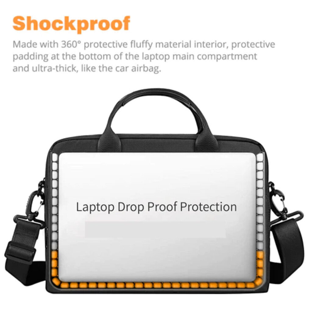 Alpha Laptop Bag WiWU for up to 16" Laptop, waterproof, black kaina ir informacija | Krepšiai, kuprinės, dėklai kompiuteriams | pigu.lt