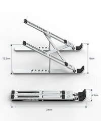 WiWU Laptop stand S400 цена и информация | Охлаждающие подставки и другие принадлежности | pigu.lt