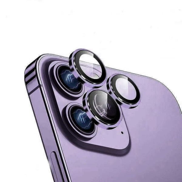 WiWU Lens Guard Easy Install iPhone 14/14Plus Purple kaina ir informacija | Apsauginės plėvelės telefonams | pigu.lt