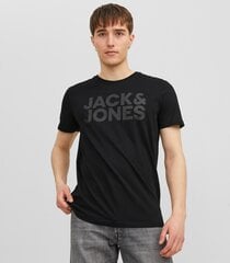 Мужская футболка Jack & Jones 12151955*01, черная, 5715424111823 цена и информация | Футболка мужская | pigu.lt