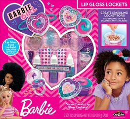 Makiažo rinkinys mergaitėms Barbie Sparkling Sweet Heart Lip Gloss Lockets, 1 vnt kaina ir informacija | Kosmetika vaikams ir mamoms | pigu.lt