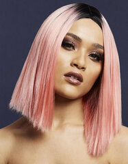 Fever Kylie светло-розовый/черный омбре парик Розовый/черный цена и информация | Карнавальные костюмы | pigu.lt