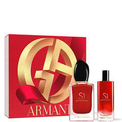 Giorgio Armani Si Passione EDP 50 мл + EdP 15 мл набор для женщин цена и информация | Женские духи | pigu.lt