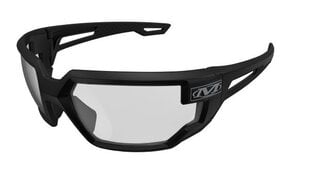 Apsauginiai akiniai Mechanix X tipo, juodas rėmelis, skaidrus lęšis цена и информация | Защита для лица и головы | pigu.lt