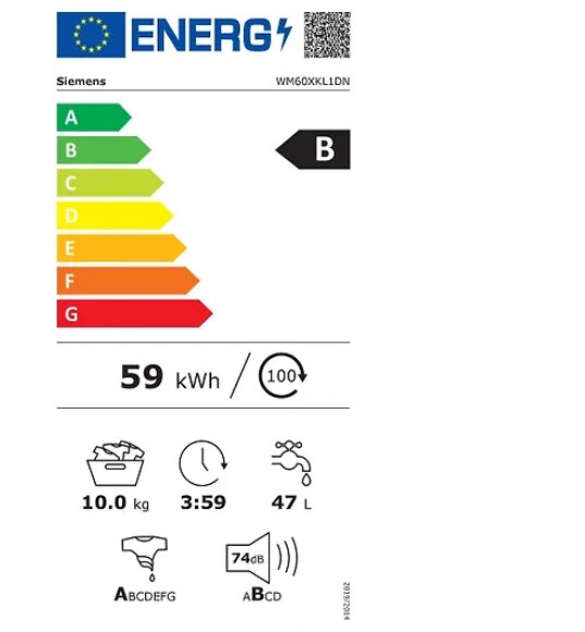 Siemens WM60XKL1DN kaina ir informacija | Skalbimo mašinos | pigu.lt